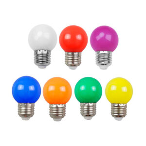 Lámpara Gota LED 1,2W - E27 - varios colores