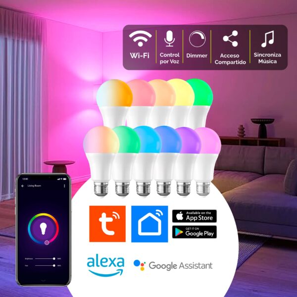 Lámpara LED SMART RGB Dicro / Bulbo / Globo - Image 2