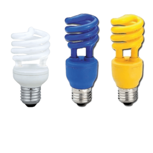 Lámpara Bajo Consumo 15W - Frío / Cálido / Amarillo / Azul