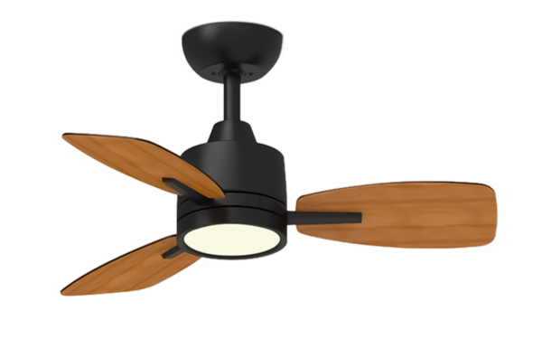 Ventilador de techo con lámpara LED y control - 15W - Negro - Image 2