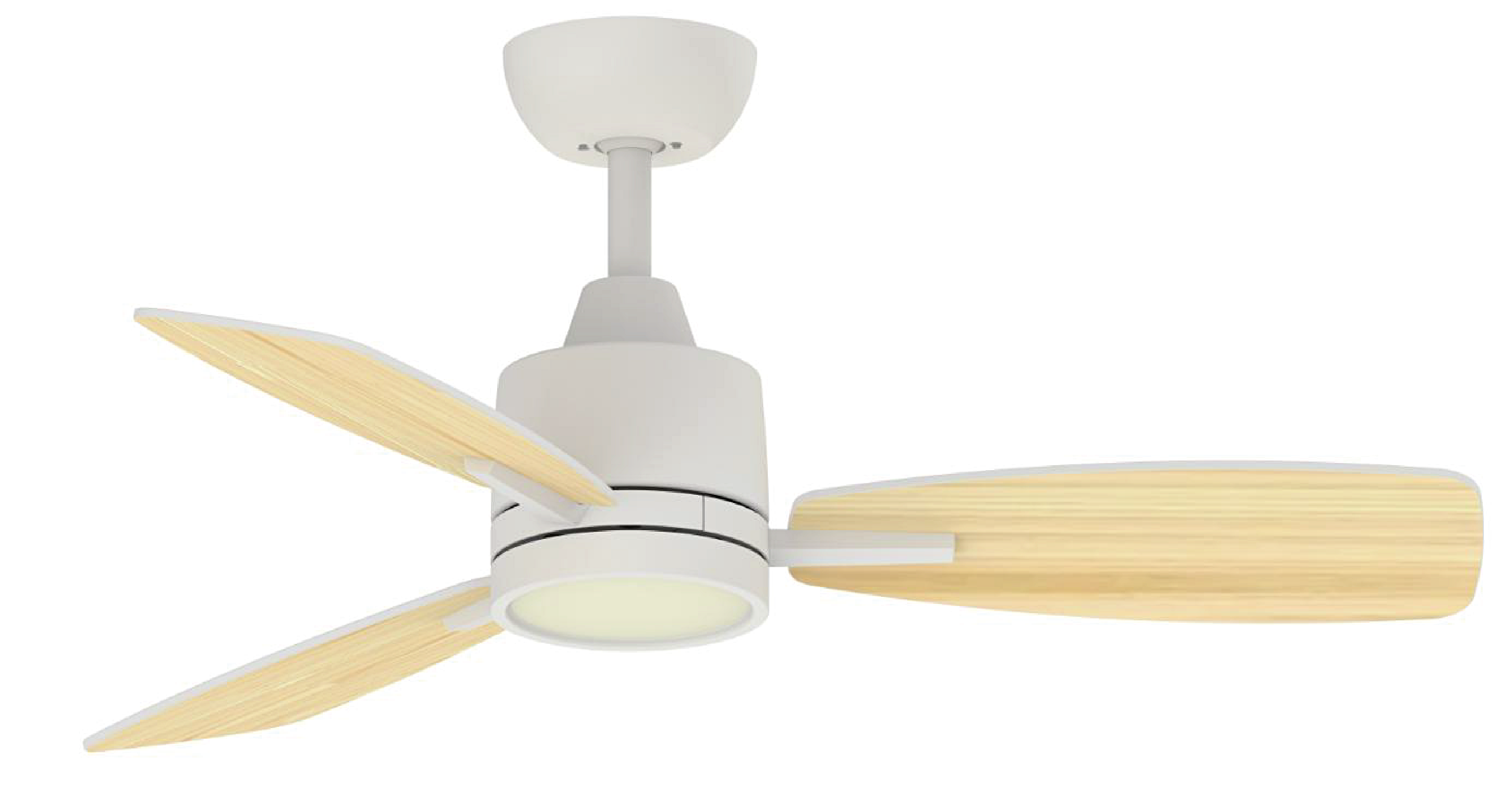 Ventilador de techo con lámpara LED y control - 15W - Blanco - Image 2