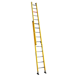 Escalera dieléctrica de fibra de vidrio extensible