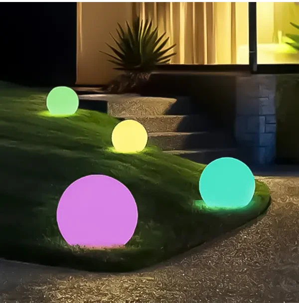 Esferas luminosas RGB - solar / USB
