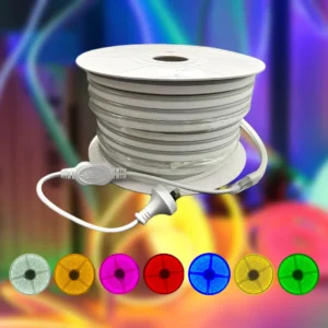 Rollo Neon Flex 50 mts - conexión directa 220VCA