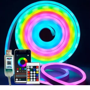 Tira Neon RGB Pixel USB 25W + control remoto